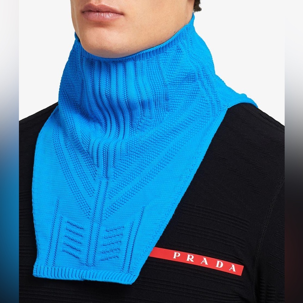 Prada Technical Neck Warmer Sky Blue NWT